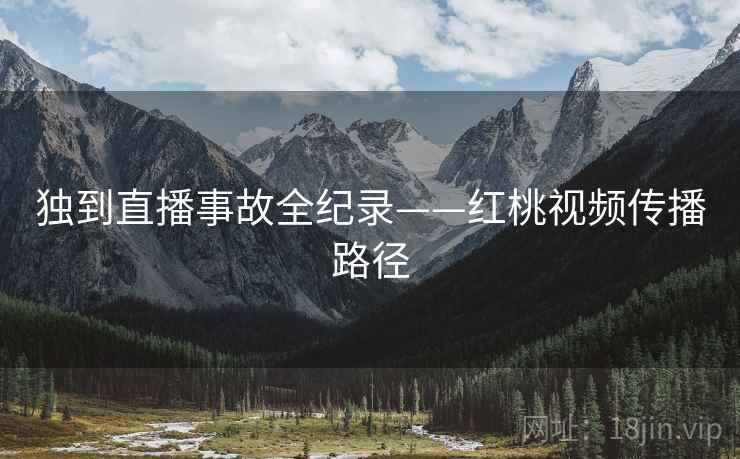 独到直播事故全纪录——红桃视频传播路径