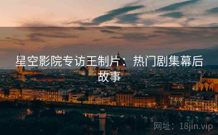 星空影院专访王制片：热门剧集幕后故事