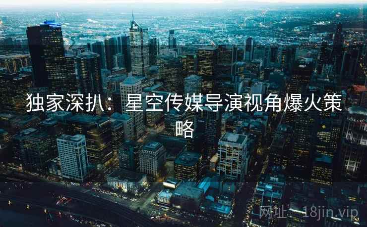 独家深扒：星空传媒导演视角爆火策略